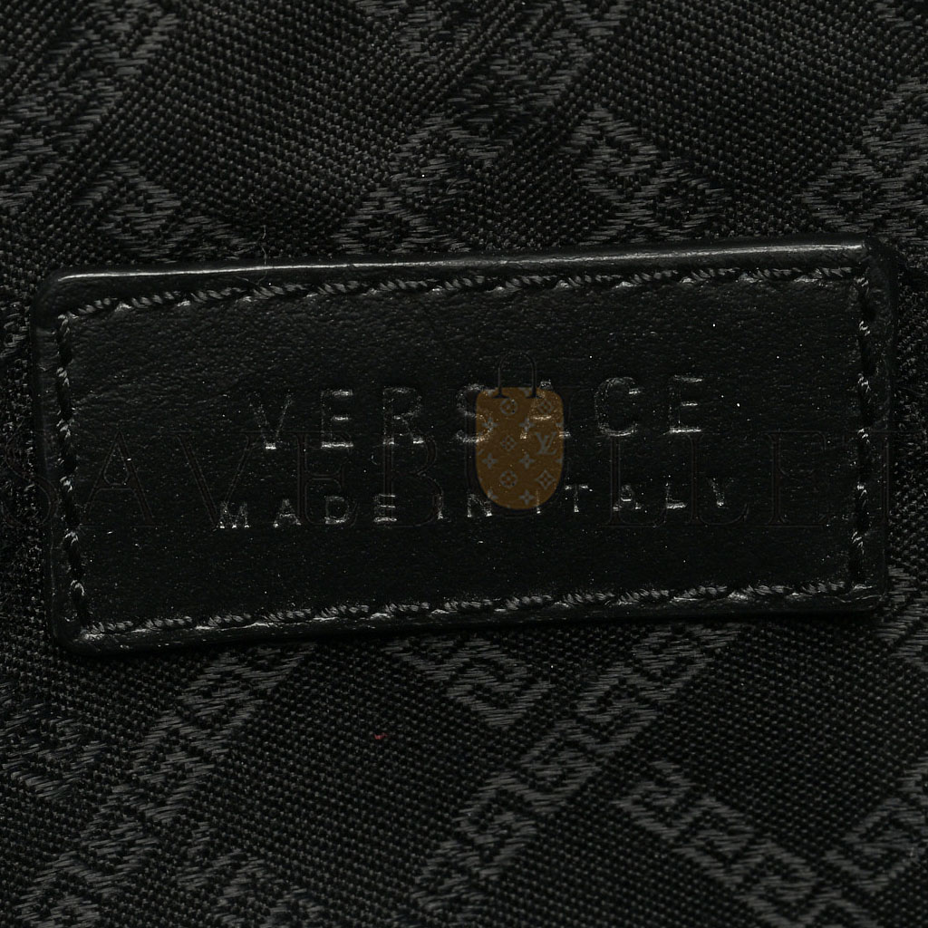 VERSACE NYLON PALAZZO MEDUSA BELT BAG BLACK  (25*15*3cm)