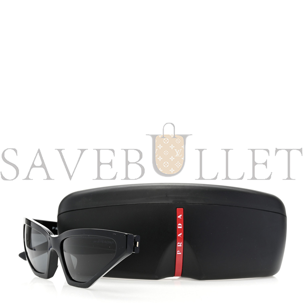 PRADA CAT EYE SUNGLASSES SPR 12V BLACK PRADA CAT EYE SUNGLASSES SPR 12V BLACK