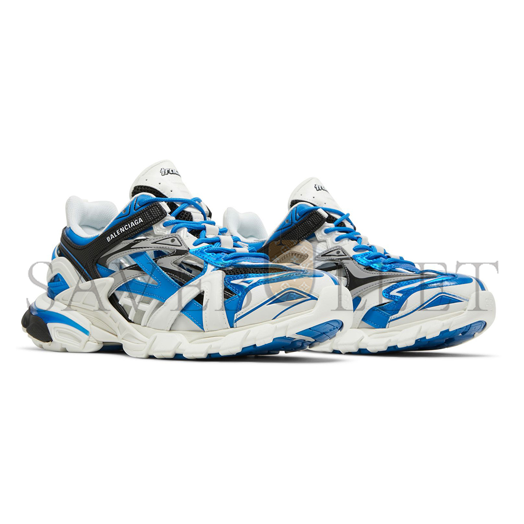 BALENCIAGA WHITE & BLUE TRACK 2.0 SNEAKERS 568615W3GC29203