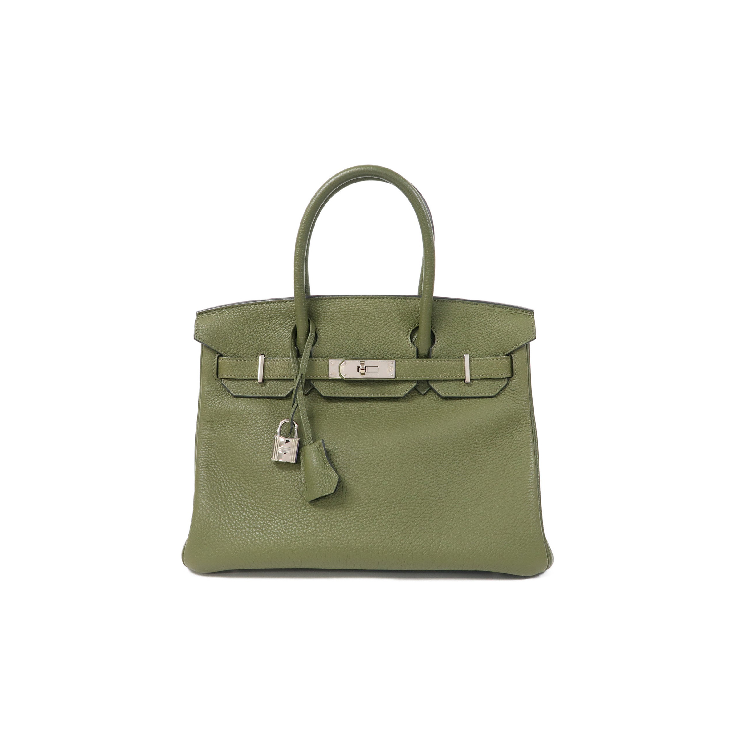 HERMÈS BIRKIN 25 TOGO SAGE GREEN GOLD BUCKLE BAG 2161300193552 (25*20*13cm)