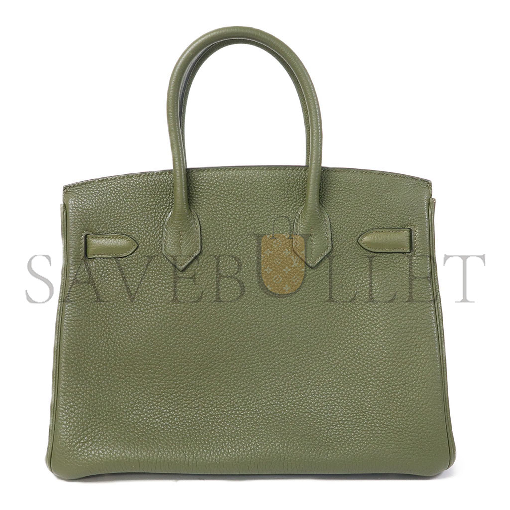 HERMÈS BIRKIN 25 TOGO SAGE GREEN GOLD BUCKLE BAG 2161300193552 (25*20*13cm)