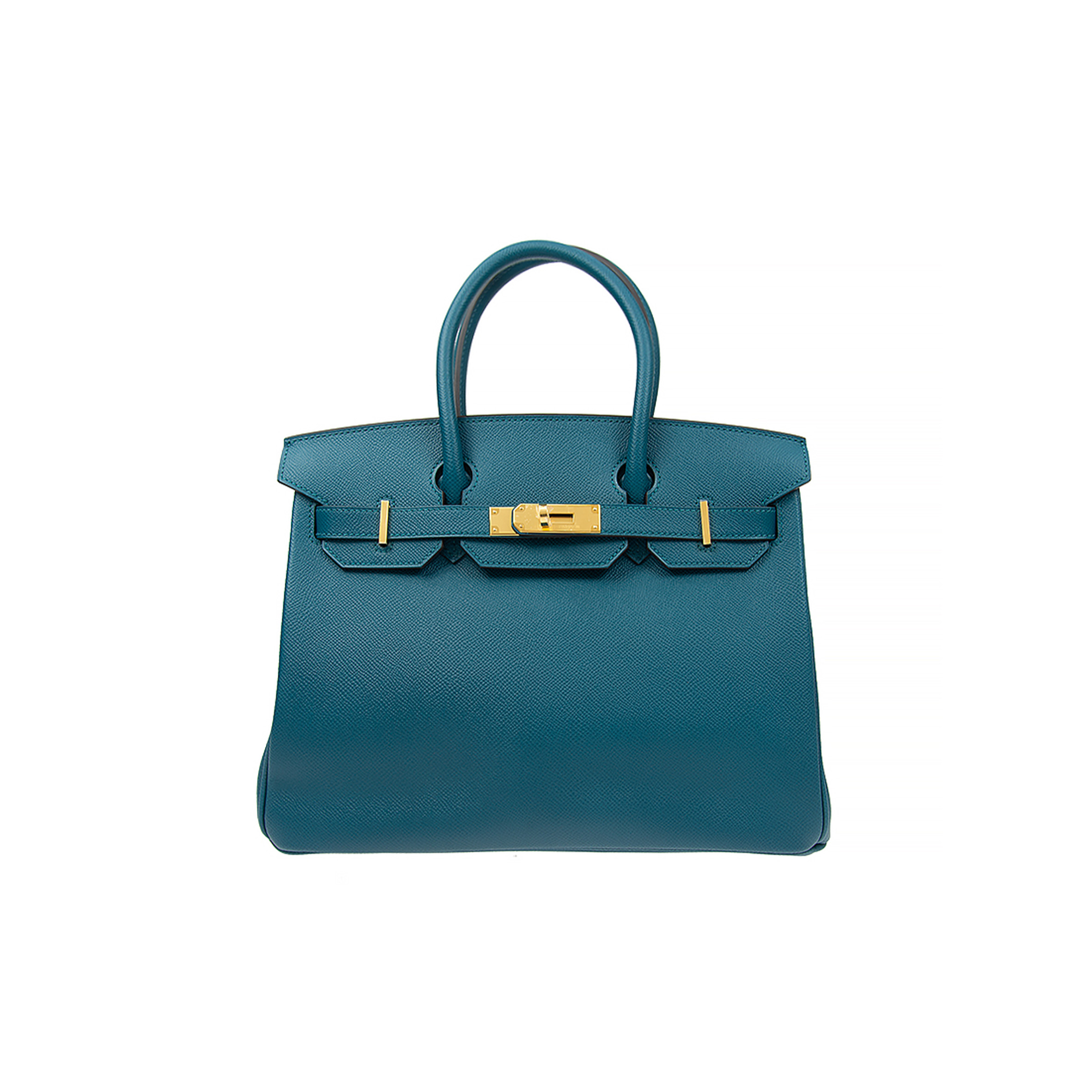 HERMES BIRKIN 30 TOGO LEATHER NORTHERN BLUE GOLD BUCKLE BAG H028369CCP3 (30*23*15cm)