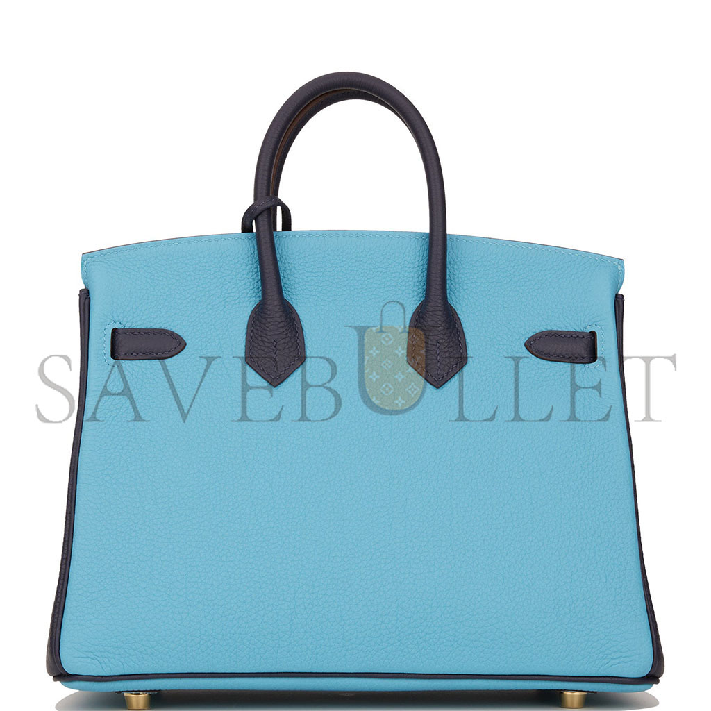 HERMÈS BIRKIN 30 TOGO LEATHER NORTHERN BLUE AND MIDNIGHT BLUE ROSE GOLD BUCKLE 2354843790 (30*23*15cm)