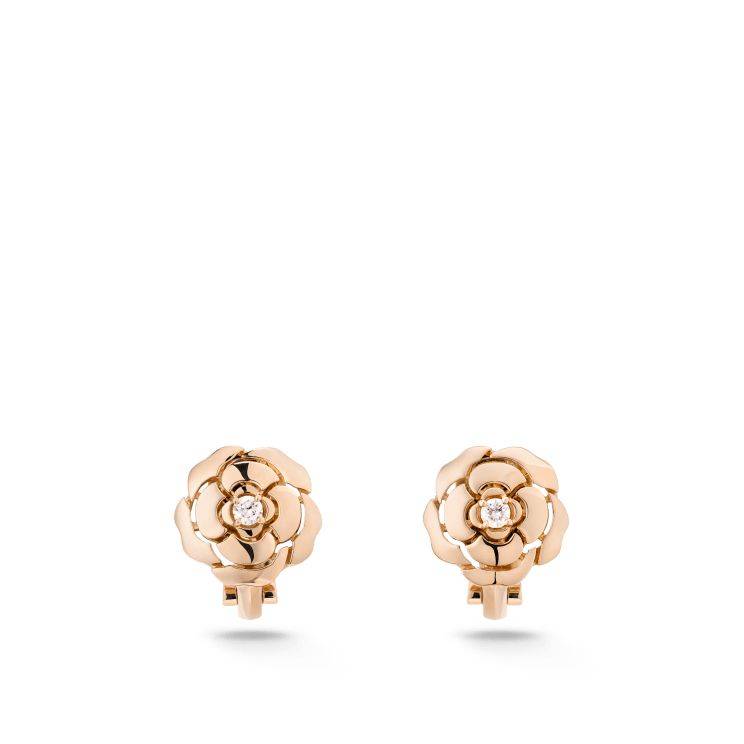 Chanel Extrait de Camélia earrings - Ref. J11658