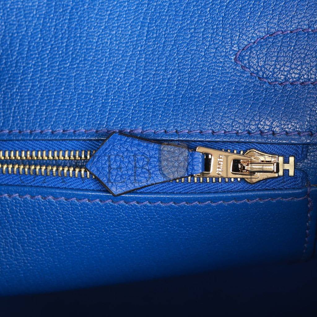 HERMES BIRKIN 30 BLEU ROYAL TOGO GOLD HARDWARE (30cm)