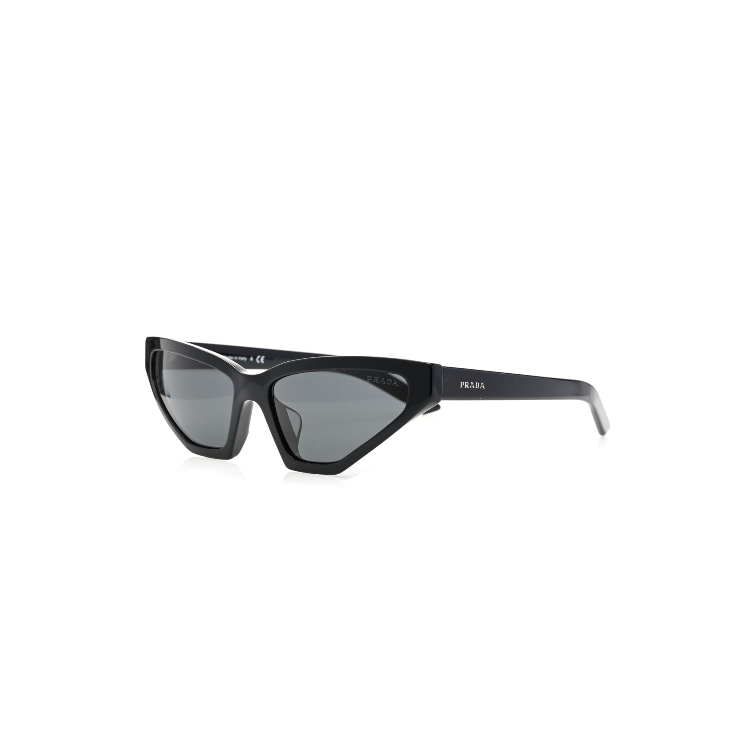 PRADA CAT EYE SUNGLASSES SPR 12V BLACK PRADA CAT EYE SUNGLASSES SPR 12V BLACK