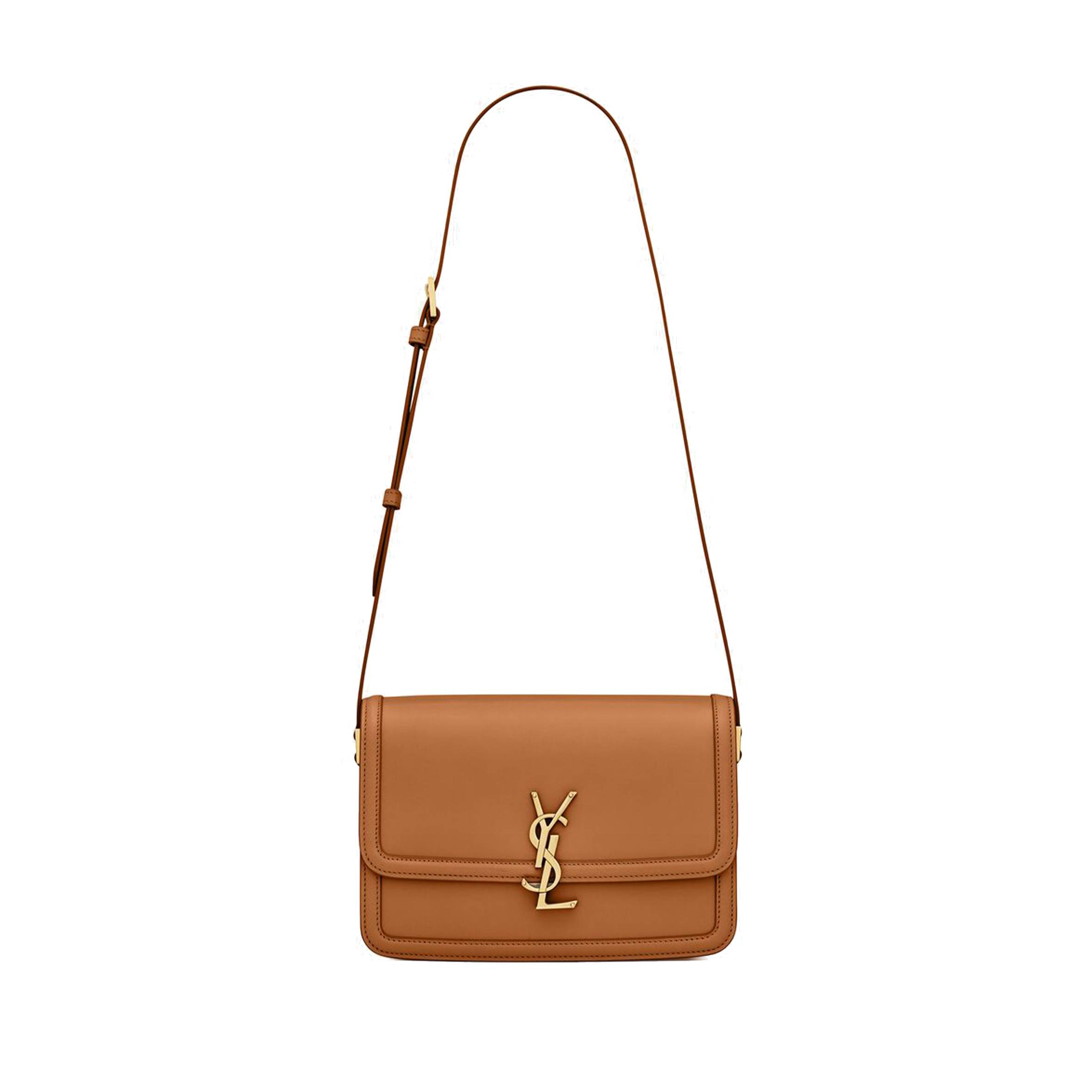 YSL  SOLFERINO MEDIUM SATCHEL IN BOX SAINT LAURENT LEATHER 6343050SX0W7724 (23*16*6cm)