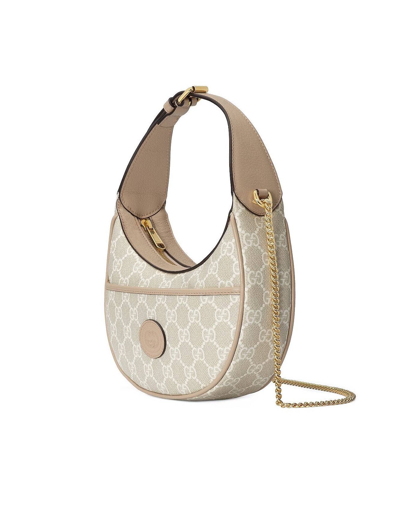 GUCCI GG HALF-MOON-SHAPED MINI BAG  726843 (22*12.5*5cm)