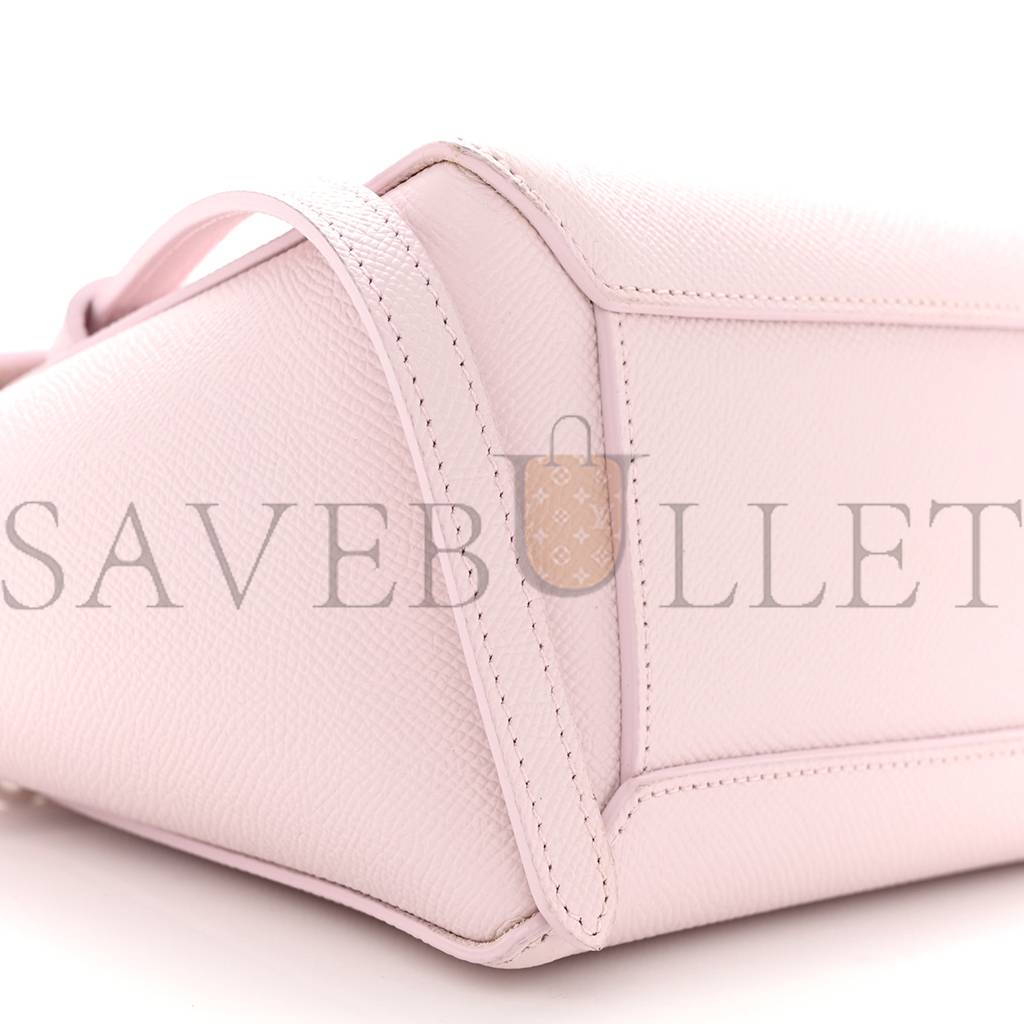 CELINE GRAINED CALFSKIN NANO BELT BAG PEONY (20*17*11cm)