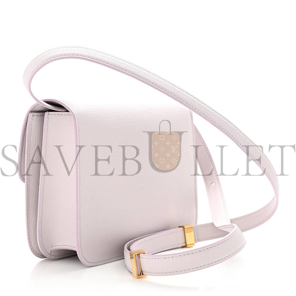 CELINE LIEGE CALFSKIN TEEN CLASSIC BOX FLAP BAG LAVENDER GREY (18*15*6cm)